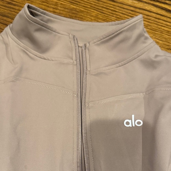 ALO Yoga Kids Jacket in Tan - Picture 2 of 3